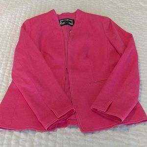 JCrew pink linen going out blazer size 8